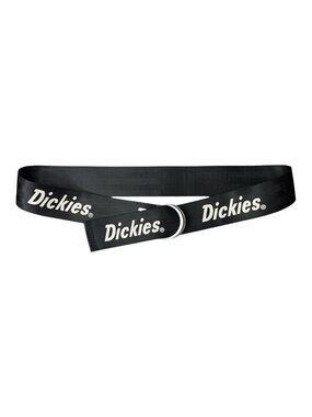 Dickies Kids Black Logo Webbed D-Ring Belt